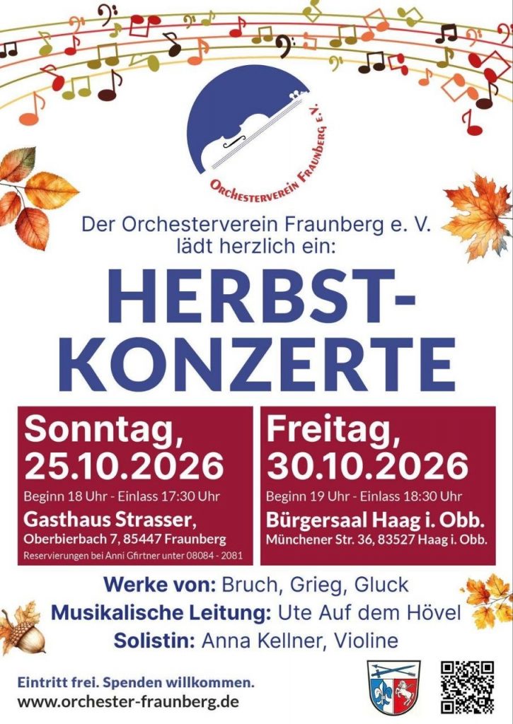 Plakat Herbstkonzert 2026